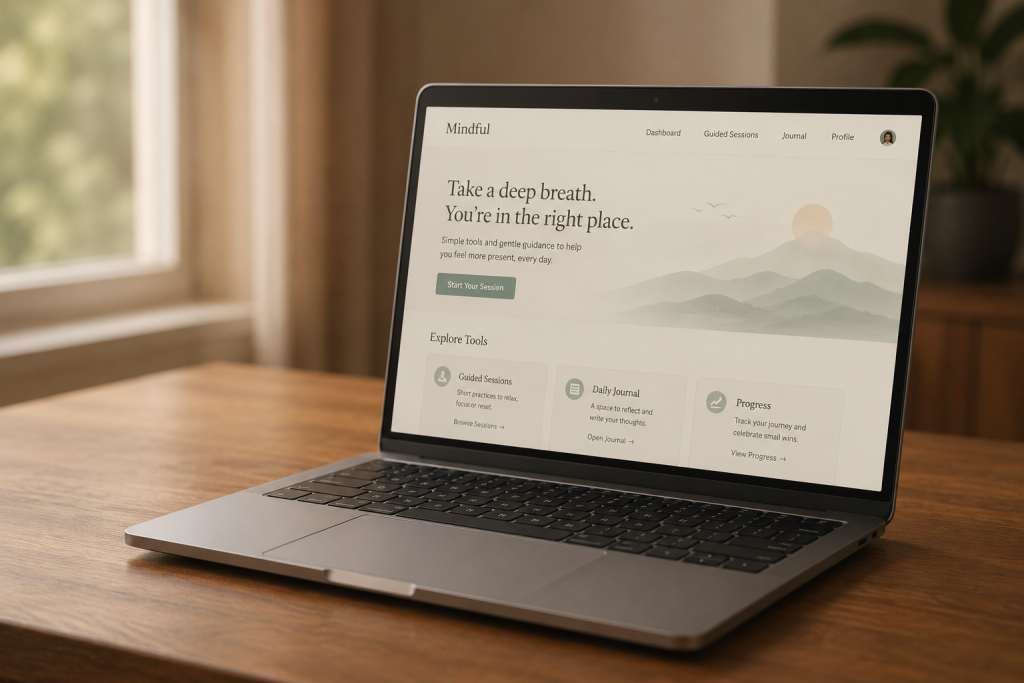 A laptop showing a clean blog dashboard for someone who wants to start a blog in India