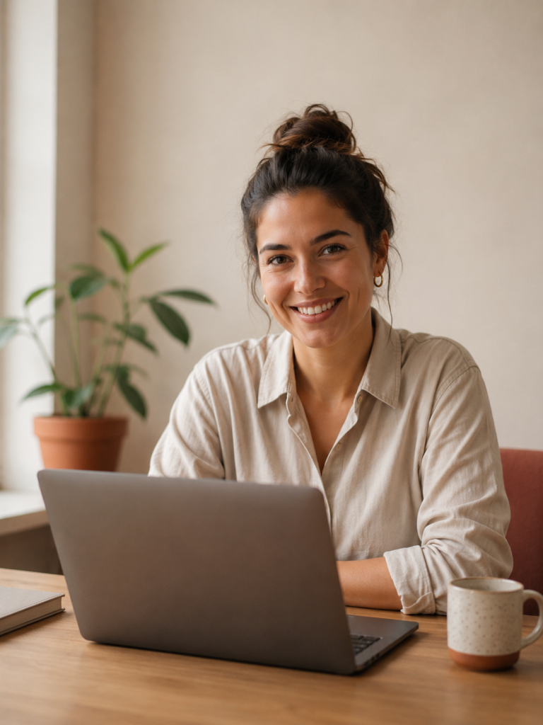 A beginner confidently starting their affiliate marketing for beginners journey